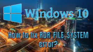 Rdr file system error fix