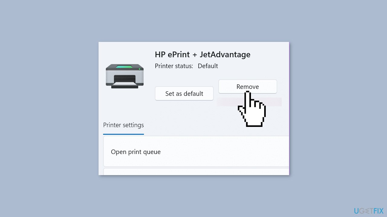 Re-add your Printer