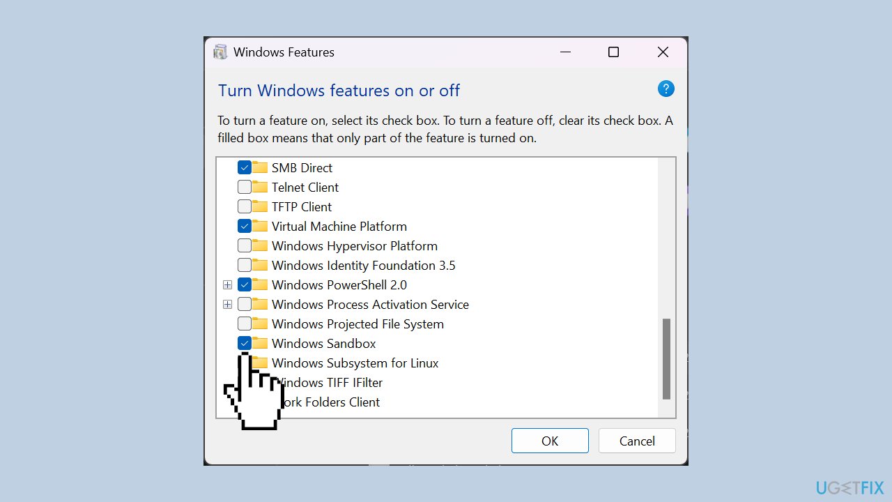 Re-enable Windows Sandbox
