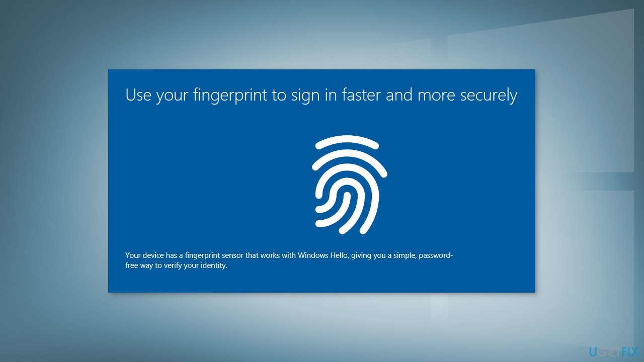 Re-scan your Fingerprints