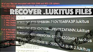 Recover files encrypted by lukitus ransomware virus