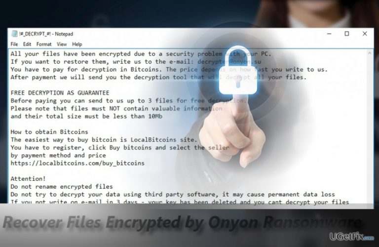 How to Recover Files Encrypted by OnyoLock Ransomware?