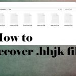 Recover hhjk ransomware files fix