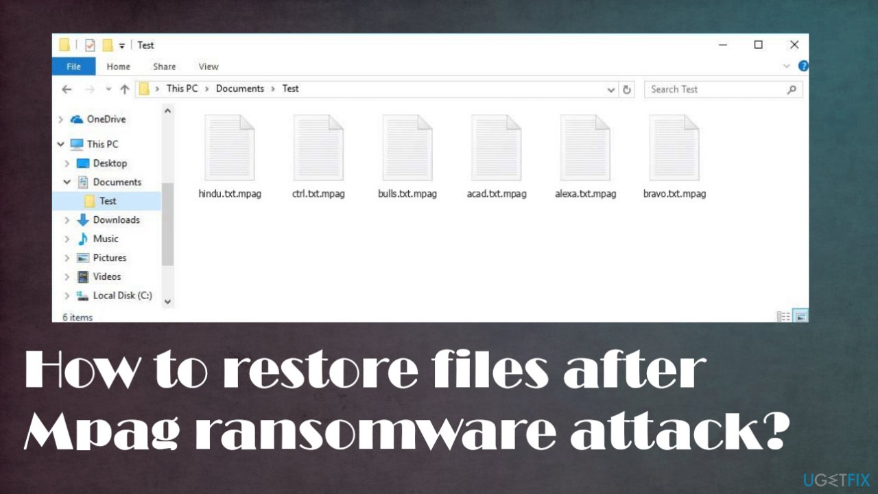 Restoring Mpag ransomware files