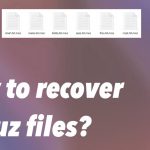 Recover nnuz ransomware files
