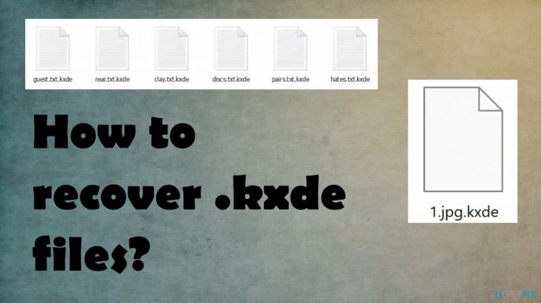 How to recover .kxde files?