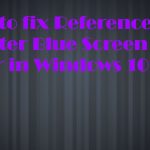Reference by pointer bsod error fix
