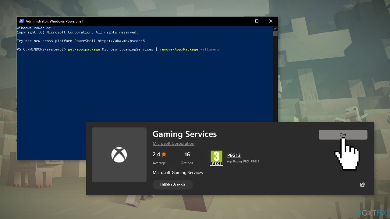 Reinstall Microsoft Gaming Services