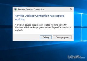 Remote desktop conection
