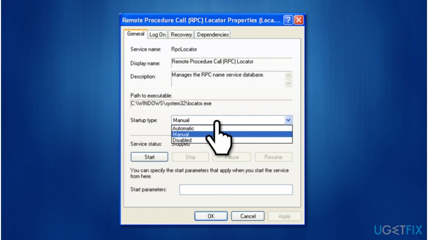Check RCP settings to get rid of “The remote procedure call failed and did not execute” message