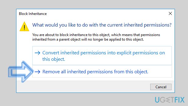 Remove All Inherited Permissions