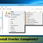 Remove freearc completely