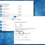 Reset camera app
