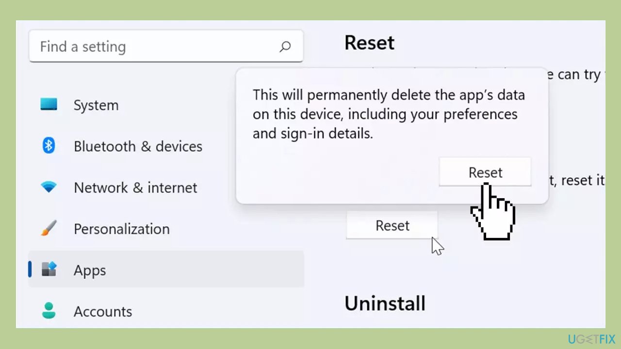 Reset the Microsoft Store App