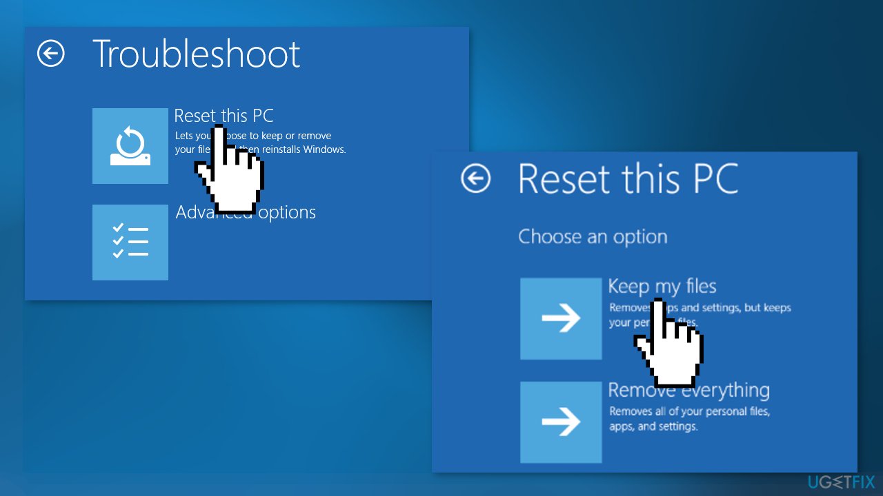 Reset your PC in Safe Mode