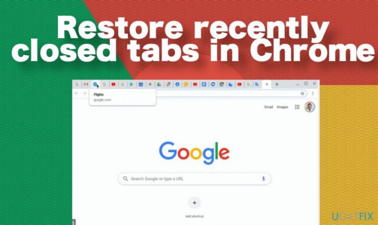 How to restore recently closed tabs in Chrome?