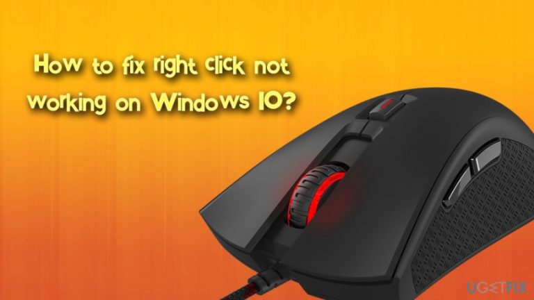How to fix right click not working on Windows 10?