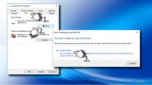 Run disk scan
