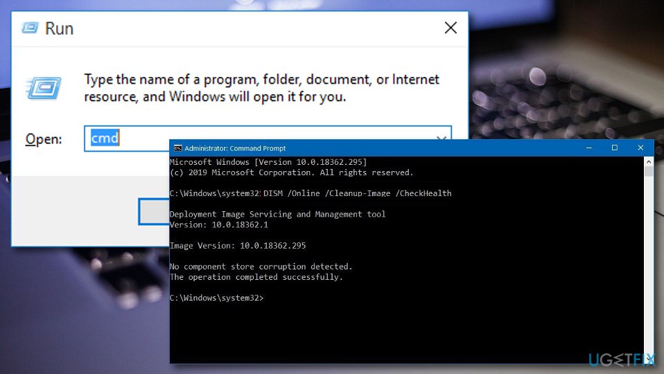 Delete Windows Resource Protection could not start the repair service issue