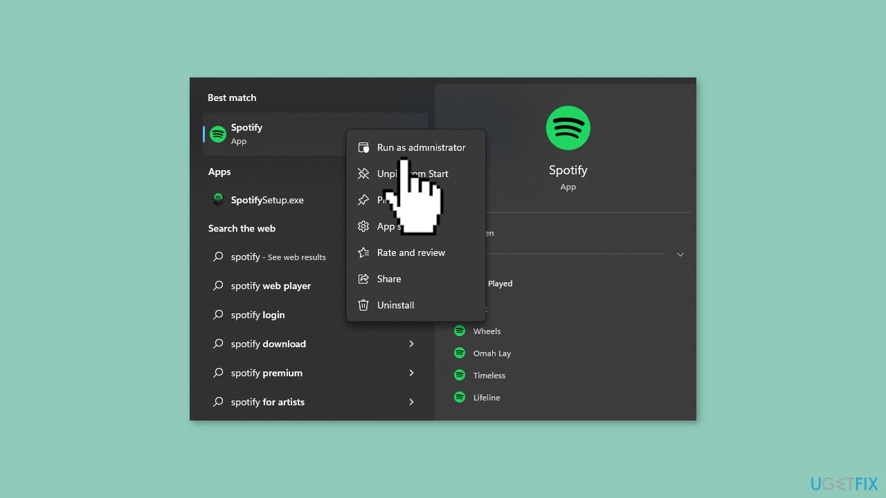 Run Spotify as an Administrator