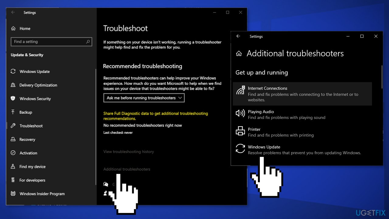 Run Windows Update Troubleshooter2
