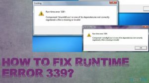 Runtime error 339 fix