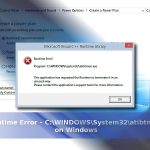 Runtime error