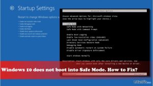 Safe mode not working