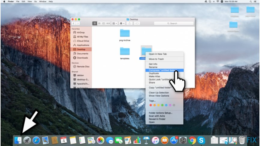compress file on Mac