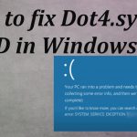 Service exception error dot4 sys fix