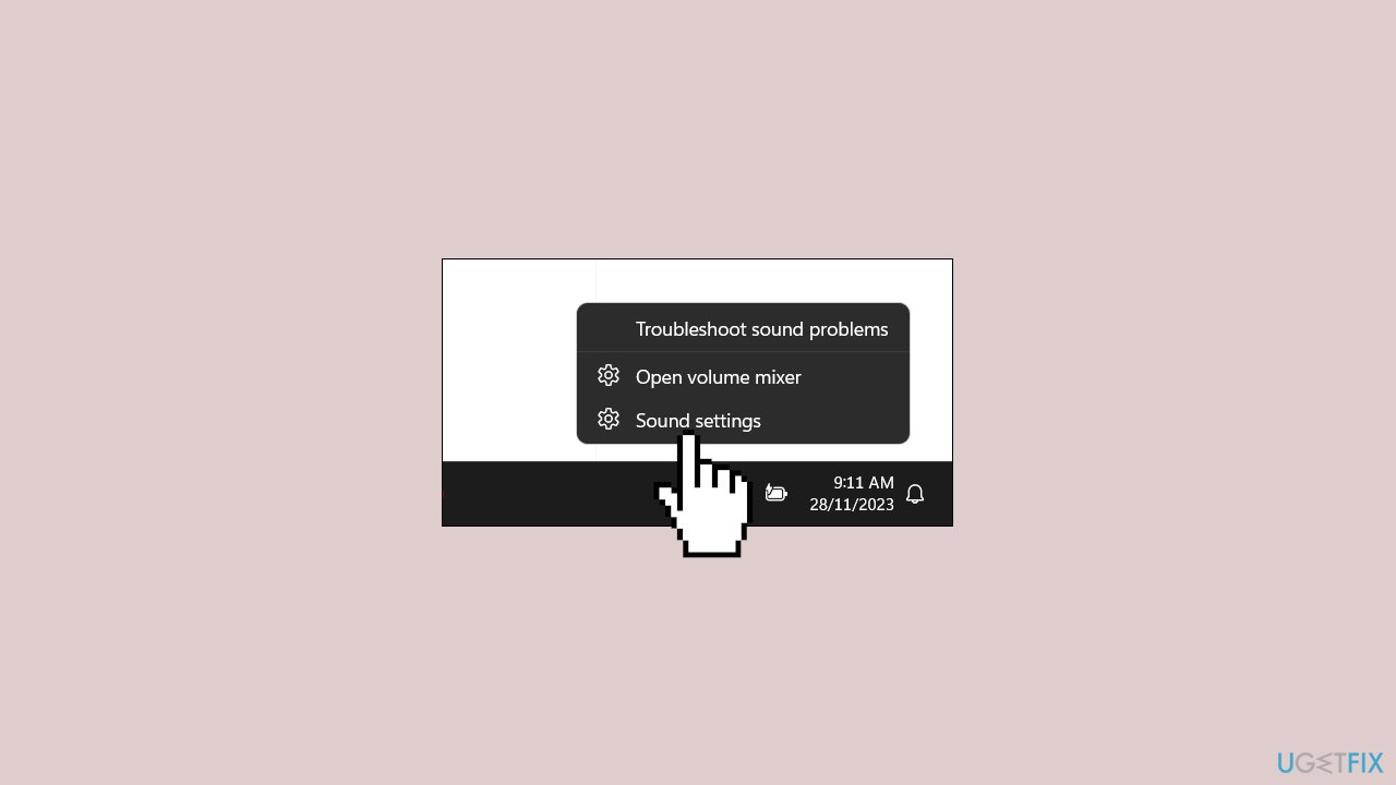 Set your output device