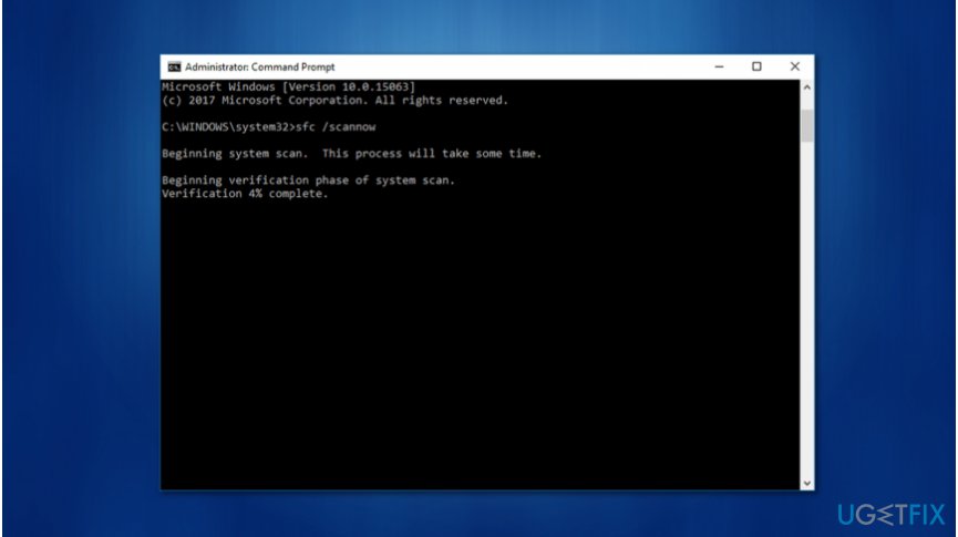 Use command prompt commands to fix “The remote procedure call failed and did not execute” issue