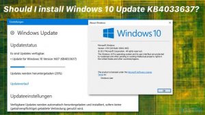 Should i install windows 10 update kb4033637