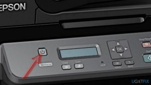 Shut down epson printer