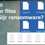 Sijr ransomware file recovery