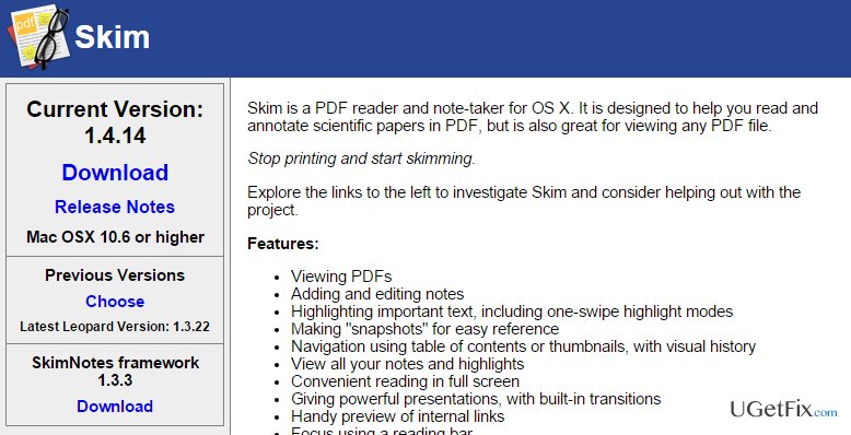 simple pdf reader mac os x