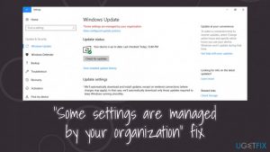 Some settings are managed by your organization fix