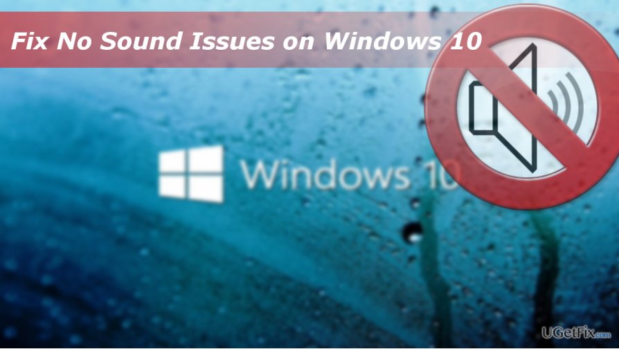 illustrating sound problems on Windows 10