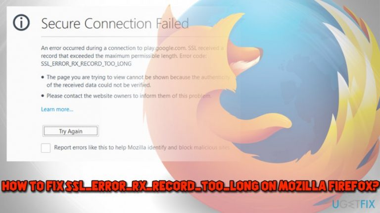 How to fix SSL_ERROR_RX_RECORD_TOO_LONG on Mozilla Firefox?