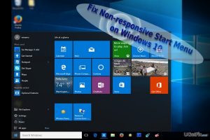 Start menu error