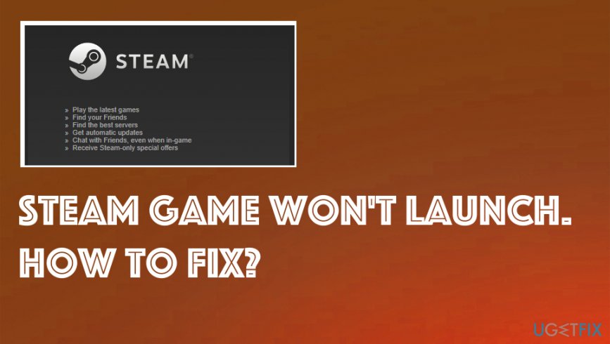 Steam game won't launch fix