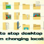Stop desktop icons from changing location