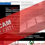 Suspicious ransomware activity popup