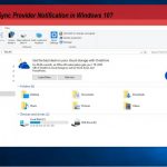 Sync provider notification