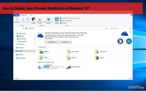 Sync provider notification