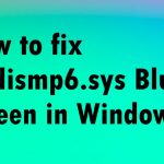 Sys blue screen error windows