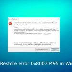 System restore