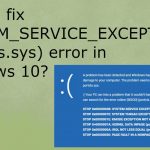 System service exception portcls sys error in windows