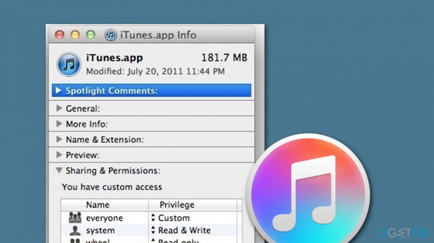 Uninstall iTunes from your Mac