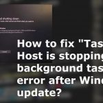 Task host error onshutdown fix
